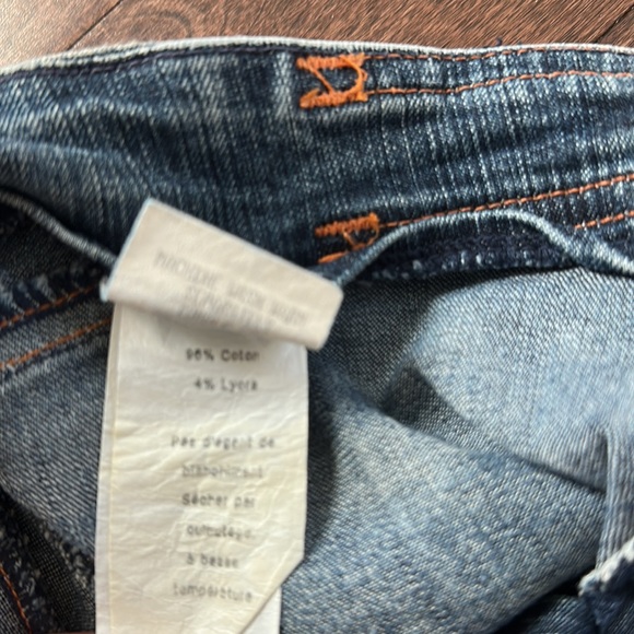 Y2K 7 For All Mankind Star Back Bootcut Jeans RARE style ⭐️ 7FAMK 28 NYM Vintage - Picture 10 of 15